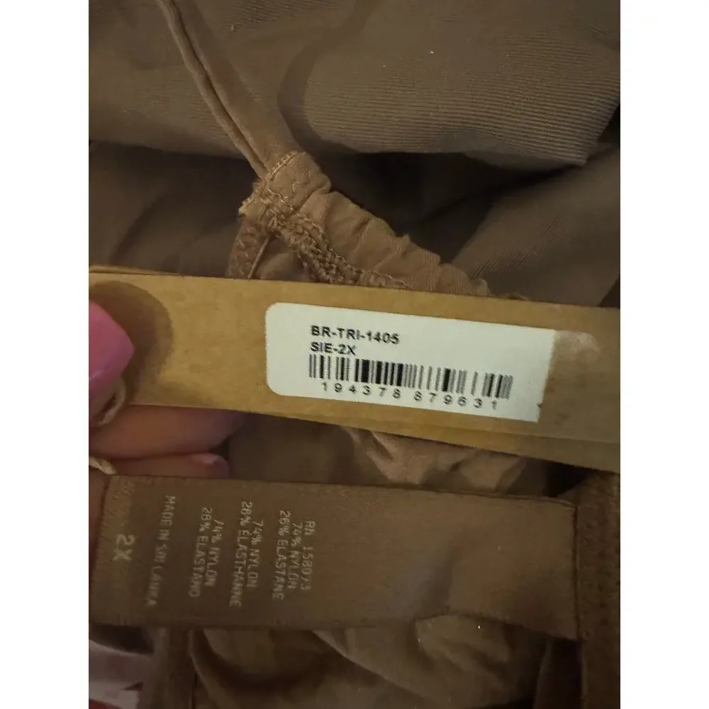 SKIMS Size 2X Micro Cording String Triangle Bra SIENNA BR-TRI-1405 NWT